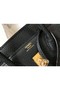 Hermes Birkin 25cm Bag In Black Clemence Leather GHW Replica