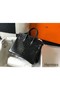 Hermes Birkin 25cm Bag In Black Embossed Crocodile Leather Replica