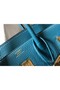 Hermes Birkin 25cm Bag In Blue Jean Clemence Leather GHW Replica