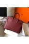 Hermes Birkin 25cm Bag In Bordeaux Clemence Leather GHW Replica