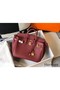 Hermes Birkin 25cm Bag In Bordeaux Clemence Leather GHW Replica