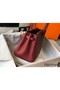 Hermes Birkin 25cm Bag In Bordeaux Clemence Leather GHW Replica