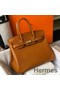 Hermes Birkin 25cm Bag In Gold Embossed Crocodile Leather Replica