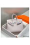 Hermes Birkin 25cm Bag In Mauve Pale Clemence Leather PHW Replica