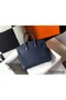 Hermes Birkin 25cm Bag In Navy Blue Clemence Leather GHW Replica
