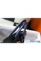 Hermes Birkin 25cm Bag In Navy Blue Clemence Leather GHW Replica