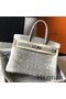 Hermes Birkin 25cm Bag In Ombre Embossed Natural Lizard Replica