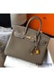Hermes Birkin 25cm Bag In Taupe Clemence Leather GHW Replica