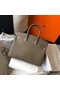 Hermes Birkin 25cm Bag In Taupe Clemence Leather GHW Replica