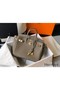 Hermes Birkin 25cm Bag In Taupe Clemence Leather GHW Replica