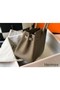 Hermes Birkin 25cm Bag In Taupe Clemence Leather GHW Replica