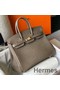 Hermes Birkin 25cm Bag In Taupe Embossed Crocodile Leather Replica