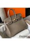 Hermes Birkin 25cm Bag In Taupe Embossed Crocodile Leather Replica