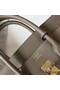 Hermes Birkin 25cm Bag In Tourterelle Clemence Leather GHW Replica