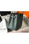 Hermes Birkin 25cm Bag In Vert Amande Clemence Leather GHW Replica