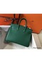 Hermes Birkin 25cm Bag In Vert Vertigo Clemence Leather GHW Replica