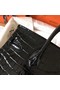 Hermes Birkin 30 Bag In Black Crocodile Porosus Shiny Skin Replica