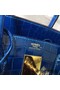 Hermes Birkin 30 Bag In Blue Electric Crocodile Niloticus Skin Replica