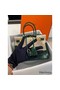 Hermes Birkin 30 Bag In Green Crocodile Porosus Shiny Skin Replica