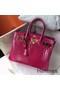 Hermes Birkin 30 Bag In Rose Red Crocodile Niloticus Shiny Skin Replica