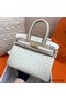 Hermes Birkin 30 Handmade Bag In Beton Ostrich Skin Replica