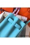 Hermes Birkin 30 Handmade Bag In Blue Atoll Clemence Leather Replica
