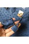 Hermes Birkin 30 Handmade Bag In Blue Ostrich Skin Replica