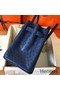 Hermes Birkin 30 Handmade Bag In Blue Ostrich Skin Replica