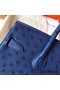 Hermes Birkin 30 Handmade Bag In Blue Ostrich Skin Replica