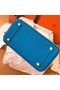 Hermes Birkin 30 Handmade Bag In Blue Zanzibar Clemence Leather Replica