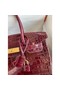 Hermes Birkin 30 Handmade Bag In Bordeaux Crocodile Niloticus Shiny Replica