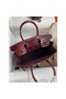 Hermes Birkin 30 Handmade Bag In Bordeaux Crocodile Niloticus Shiny Replica