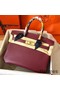 Hermes Birkin 30 Handmade Bag In Bordeaux Epsom Leather Replica