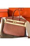 Hermes Birkin 30 Handmade Bag In Brown Ostrich Skin Replica
