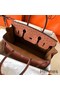 Hermes Birkin 30 Handmade Bag In Brown Ostrich Skin Replica