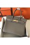 Hermes Birkin 30 Handmade Bag In Etain Clemence Leather Replica