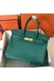 Hermes Birkin 30 Handmade Bag In Malachite Epsom Leather Replica
