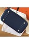 Hermes Birkin 30 Handmade Bag In Navy Blue Clemence Leather Replica