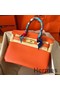 Hermes Birkin 30 Handmade Bag In Orange Epsom Leather Replica