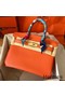 Hermes Birkin 30 Handmade Bag In Orange Epsom Leather Replica