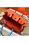 Hermes Birkin 30 Handmade Bag In Orange Epsom Leather Replica