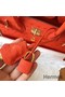 Hermes Birkin 30 Handmade Bag In Orange Ostrich Skin Replica