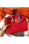 Hermes Birkin 30 Handmade Bag In Red Clemence Leather Replica
