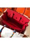 Hermes Birkin 30 Handmade Bag In Red Clemence Leather Replica