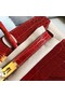 Hermes Birkin 30 Handmade Bag In Red Crocodile Niloticus Shiny Replica