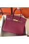 Hermes Birkin 30 Handmade Bag In Ruby Clemence Leather Replica