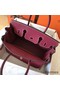 Hermes Birkin 30 Handmade Bag In Ruby Clemence Leather Replica