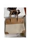 Hermes Birkin 30 Handmade Bag In Toile & Chai Epsom Leather Replica
