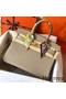 Hermes Birkin 30 Handmade Bag In Tourterelle Epsom Leather Replica
