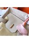 Hermes Birkin 30 Handmade Bag In White Clemence Leather Replica